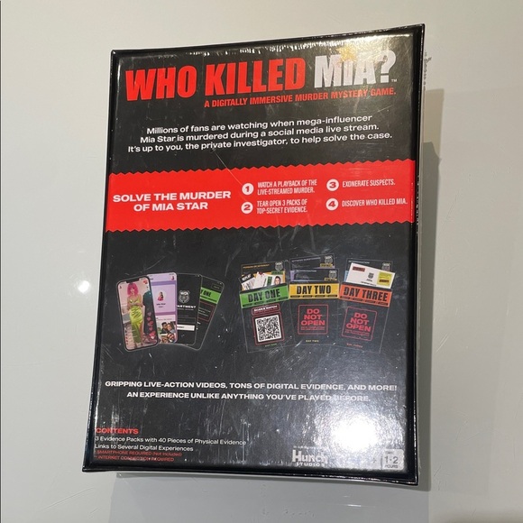 *NEW* Who Killed Mia? A Digitally Immersive Murder Mystery Card Game - Picture 3 of 14